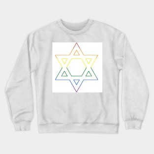 Pride Star of David Crewneck Sweatshirt